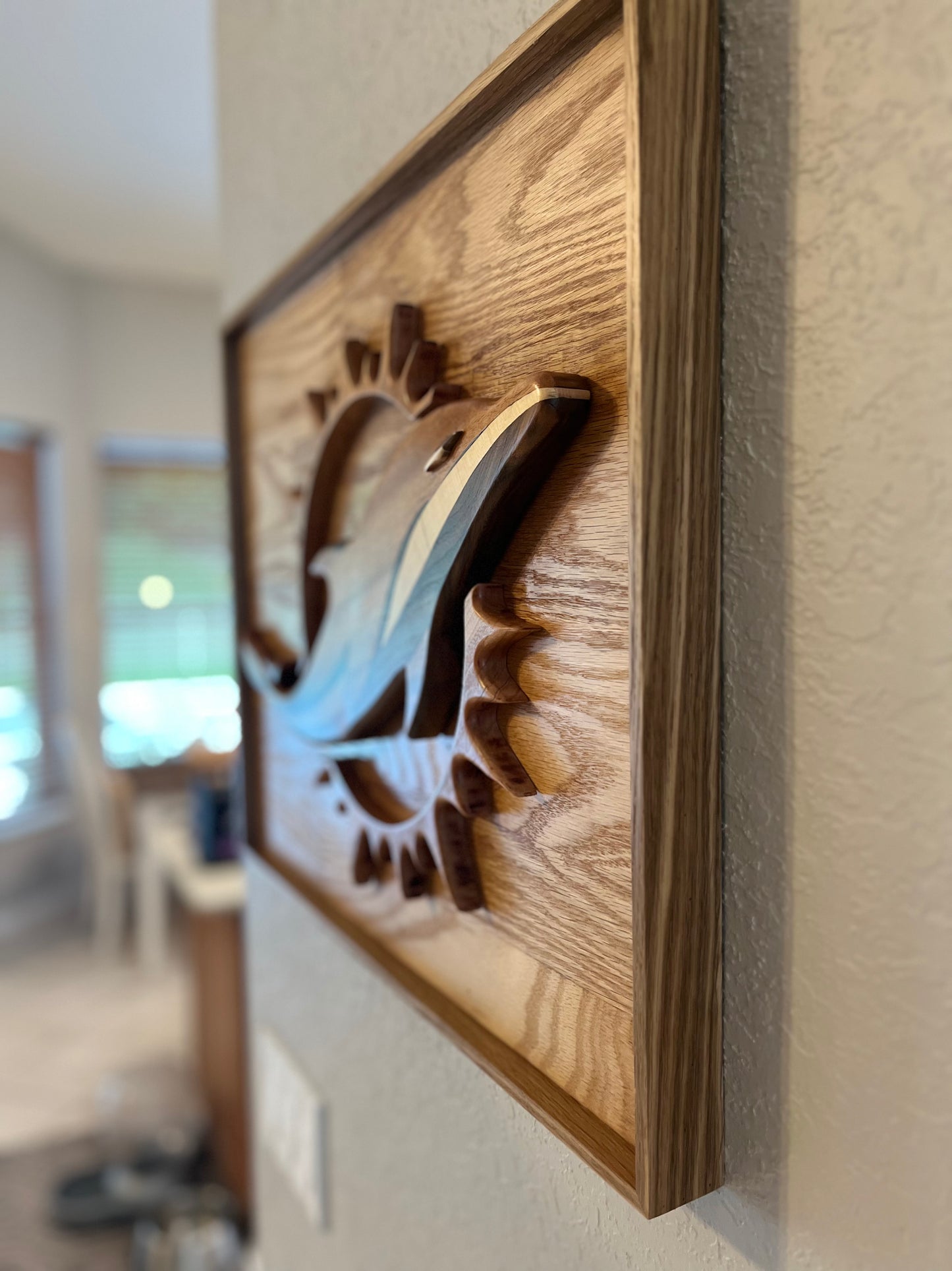 Team Logo Wooden Sign 3D Hand crafted