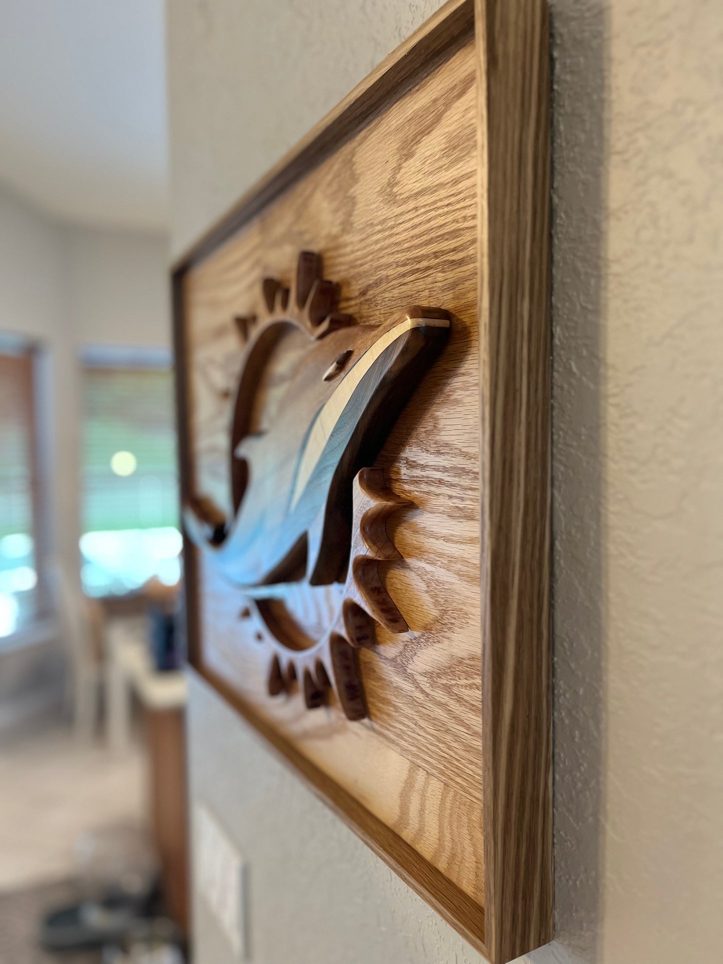 Team Logo Wooden Sign 3D Hand crafted