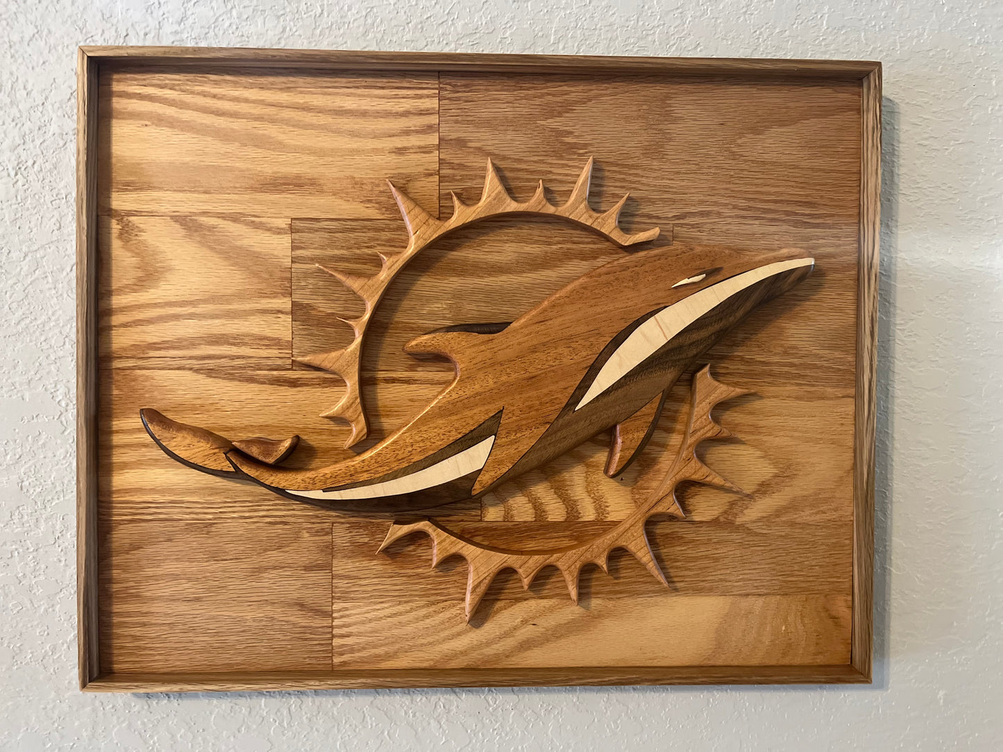 Team Logo Wooden Sign 3D Hand crafted