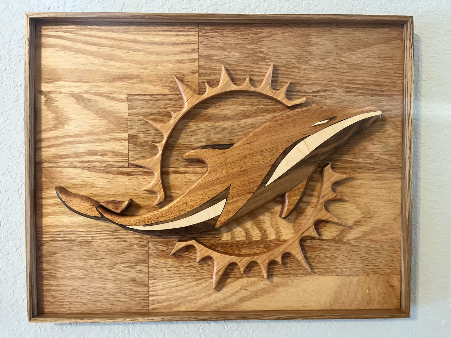 Team Logo Wooden Sign 3D Hand crafted