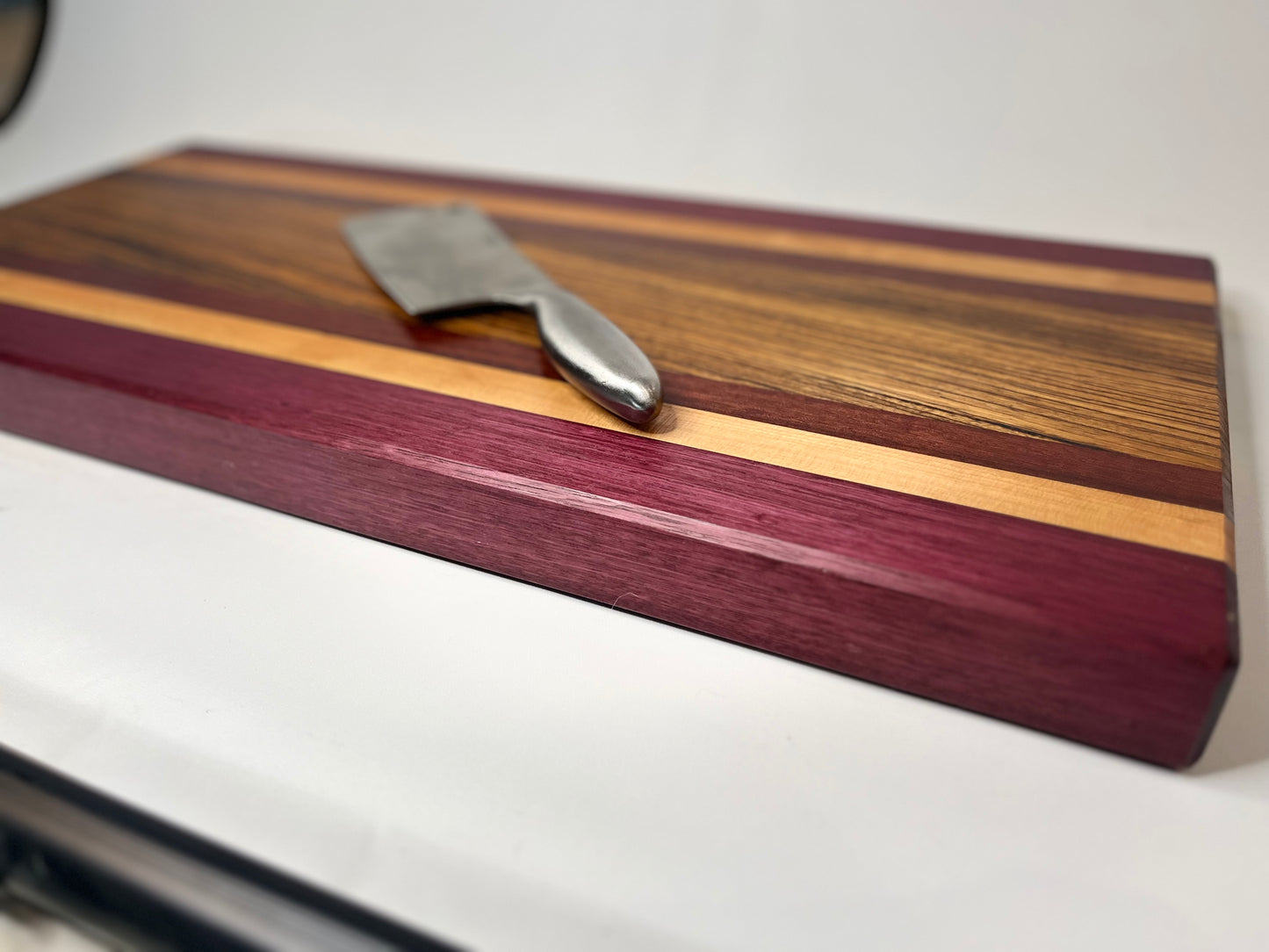 Extra Long Cutting Board with Zebrawood