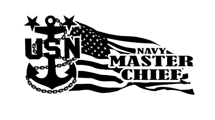 Navy Chief Flowing Flag Sticker