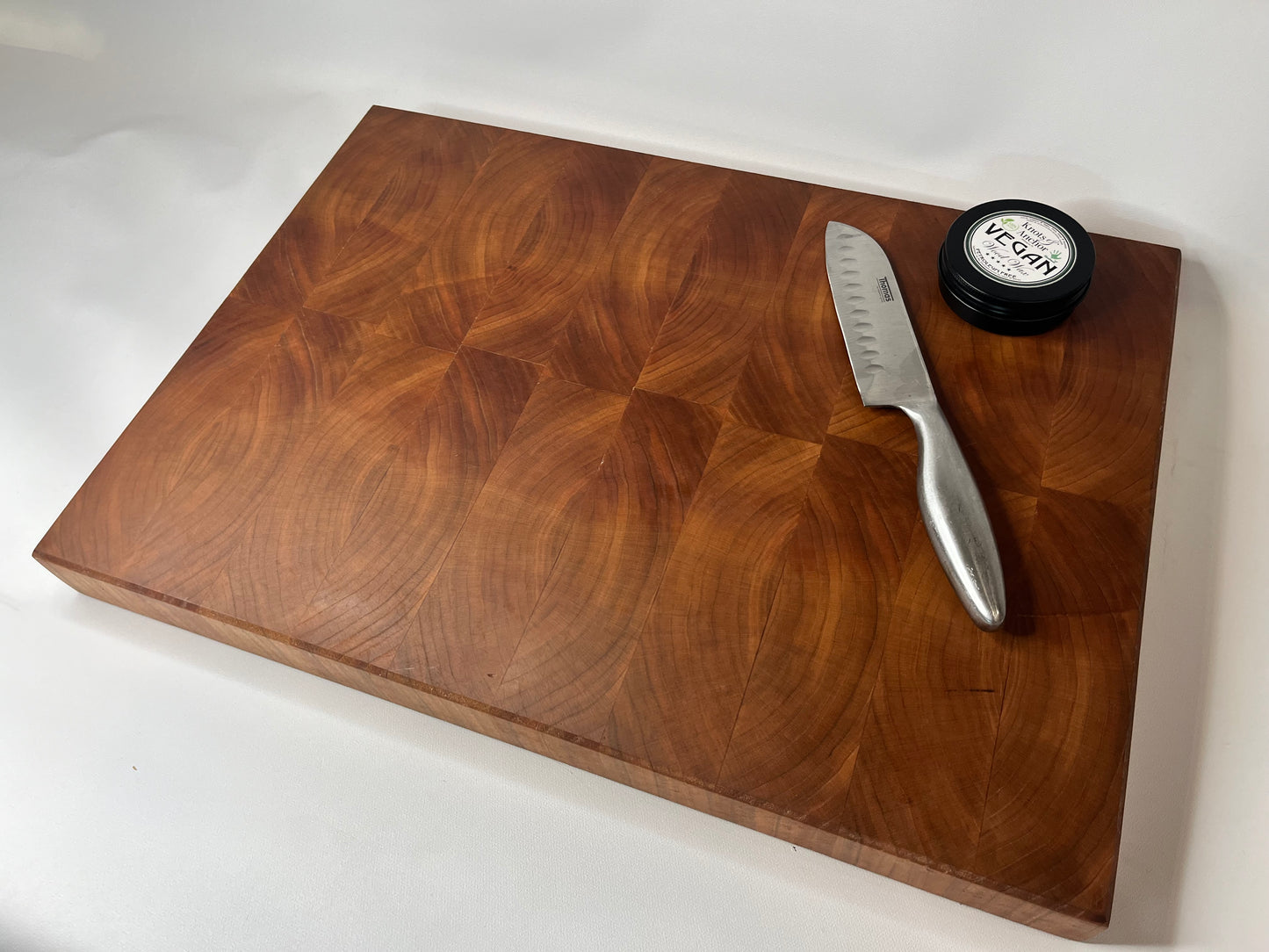 Cherry Wood End Grain Cutting Board and Charcuterie Board