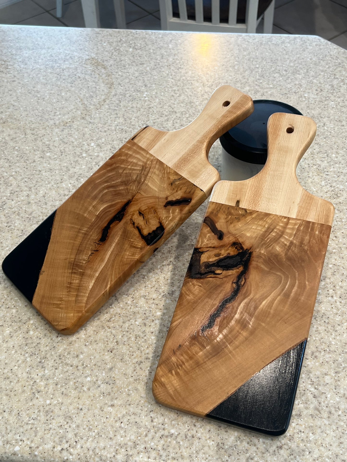 White Ash Burl and Epoxy Charcuterie and Cheese Board