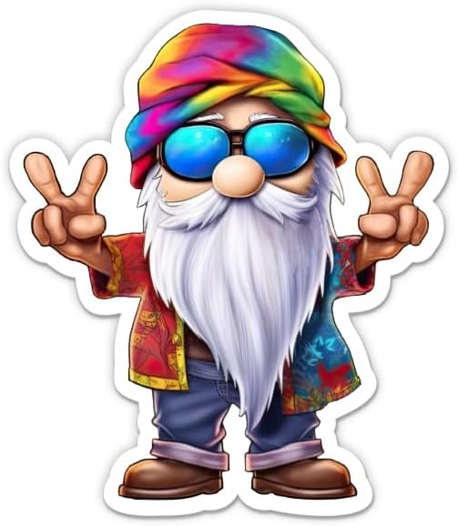 Hippy Gnome (Sticker/Decal)