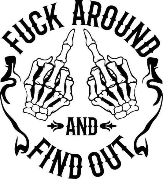 FAFO or get these Hands! Sticker