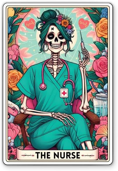The Nurse Tarot Card (Sticker/Decal)