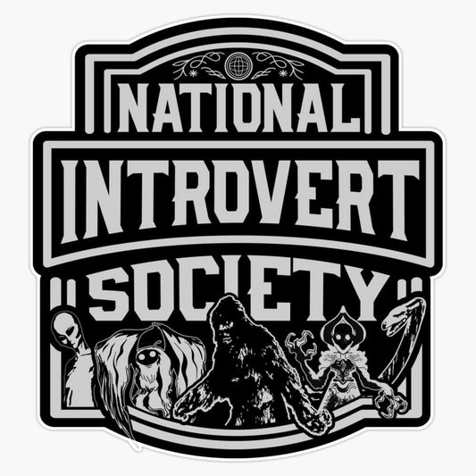 National Introvert Society (Sticker/Decal)