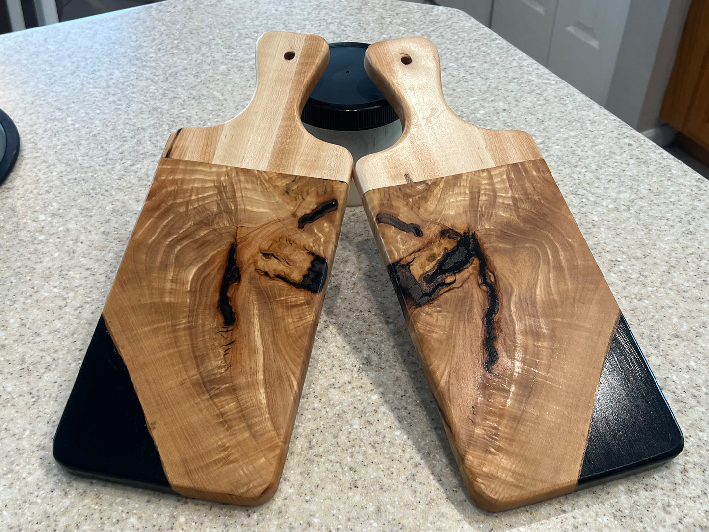 White Ash Burl and Epoxy Charcuterie and Cheese Board