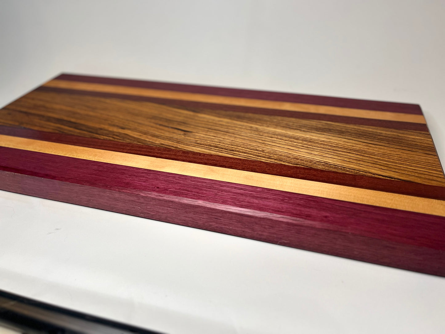 Extra Long Cutting Board with Zebrawood