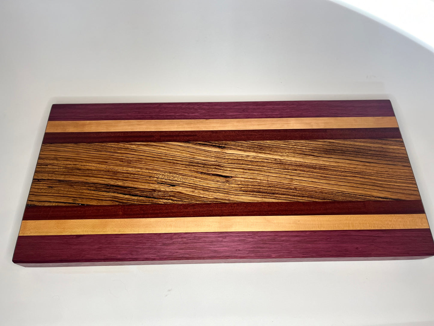 Extra Long Cutting Board with Zebrawood