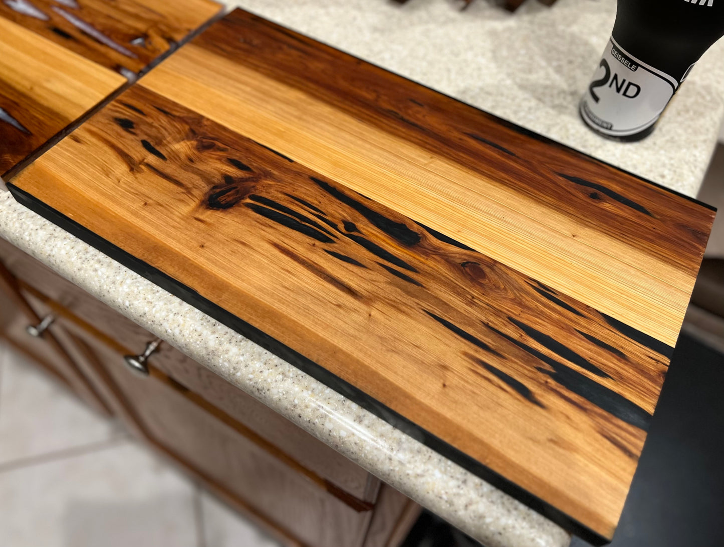 Large Epoxy Cypress Serving and Charcuterie Board