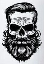 Skull & Beard Ver 5 Sticker