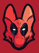 Deadpool Dog Sticker