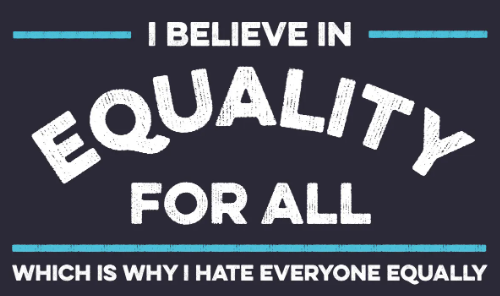 I Hate Everyone Equally Ver 3 Sticker