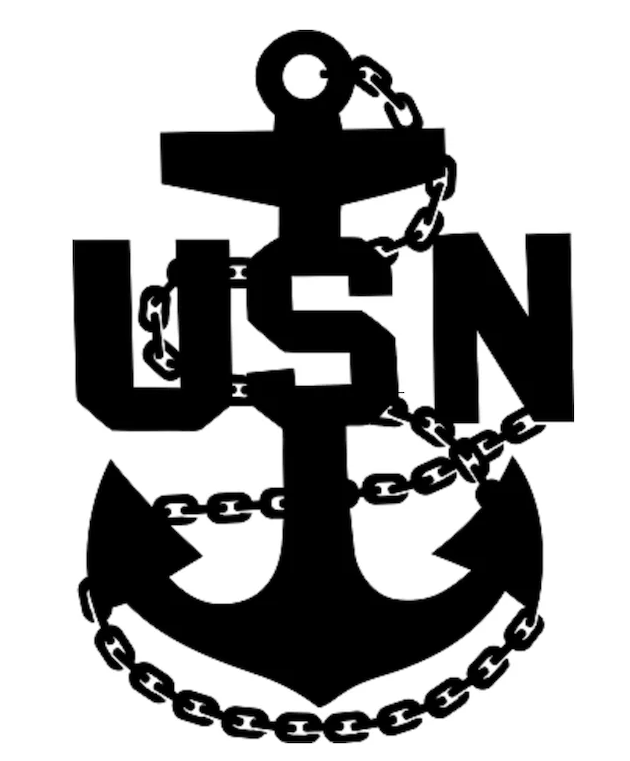 Navy Chief Anchor Silhouette