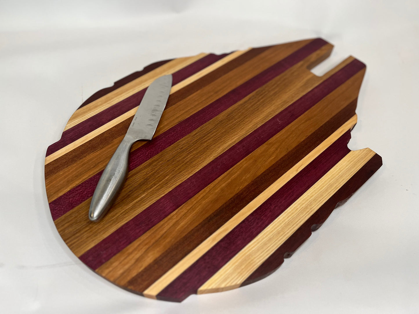 Millenium Falcon Cutting Board Edge Grain