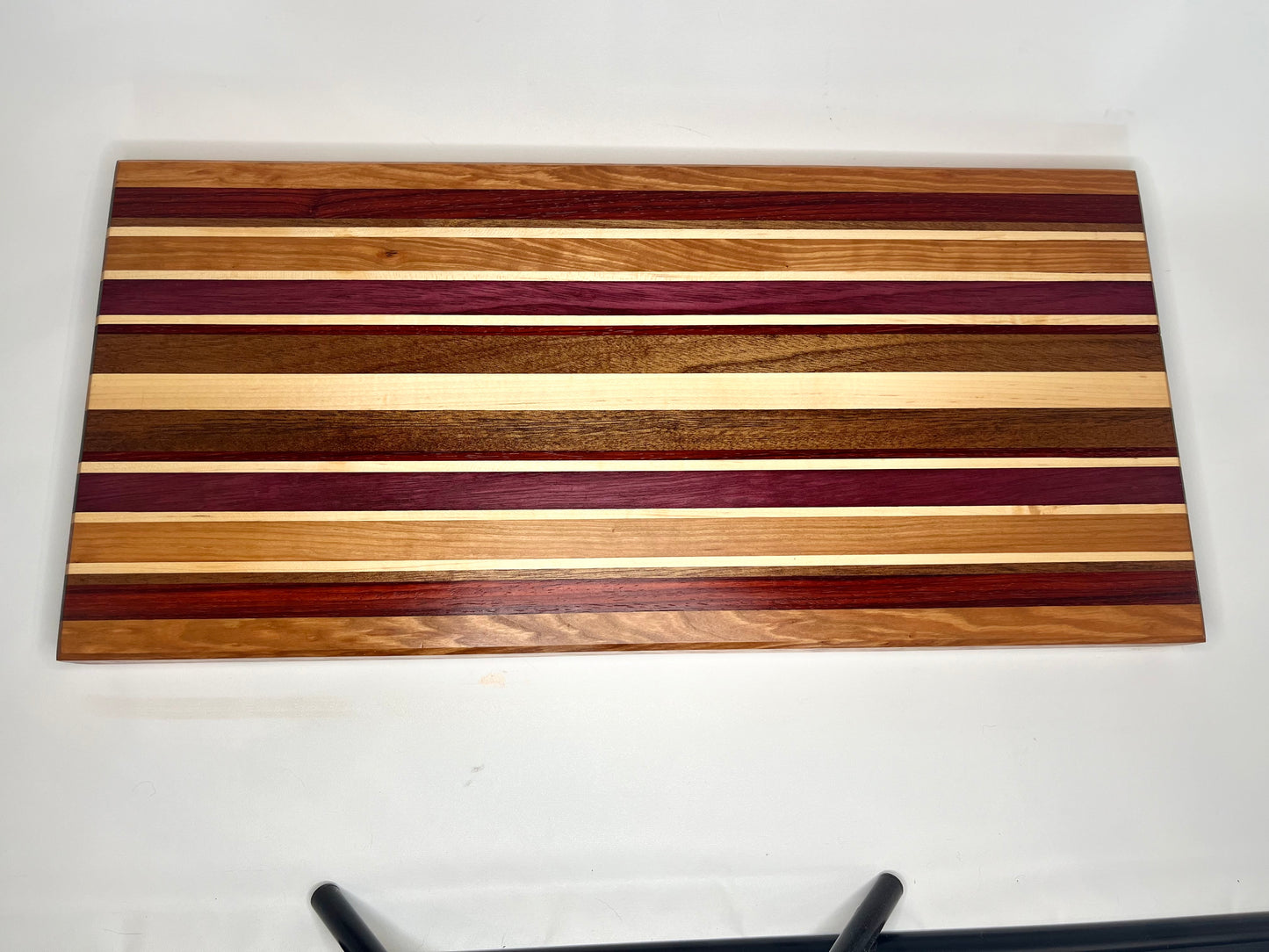 Striped Extra Long Cutting Board Edge Grain