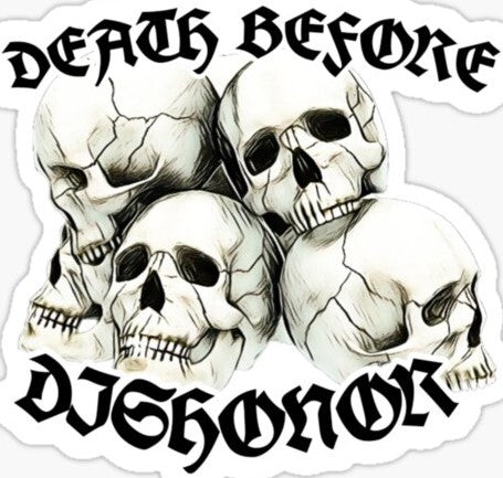 Death Before Dishonor v3 (Sticker/Decal)