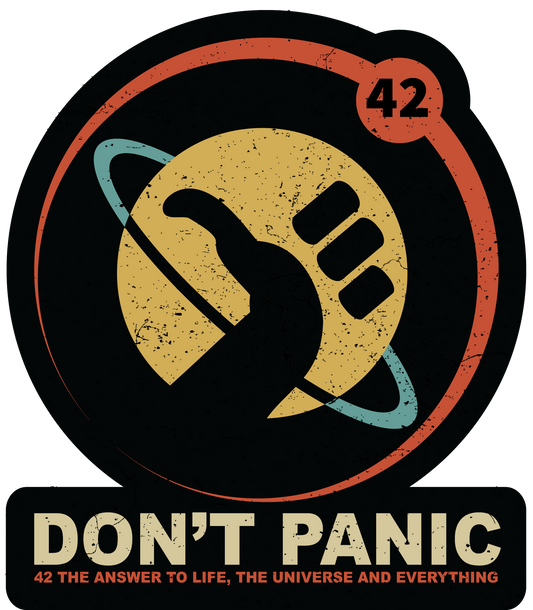 Don't Panic - Thumbs Up! HGTTG (Sticker/Decal)