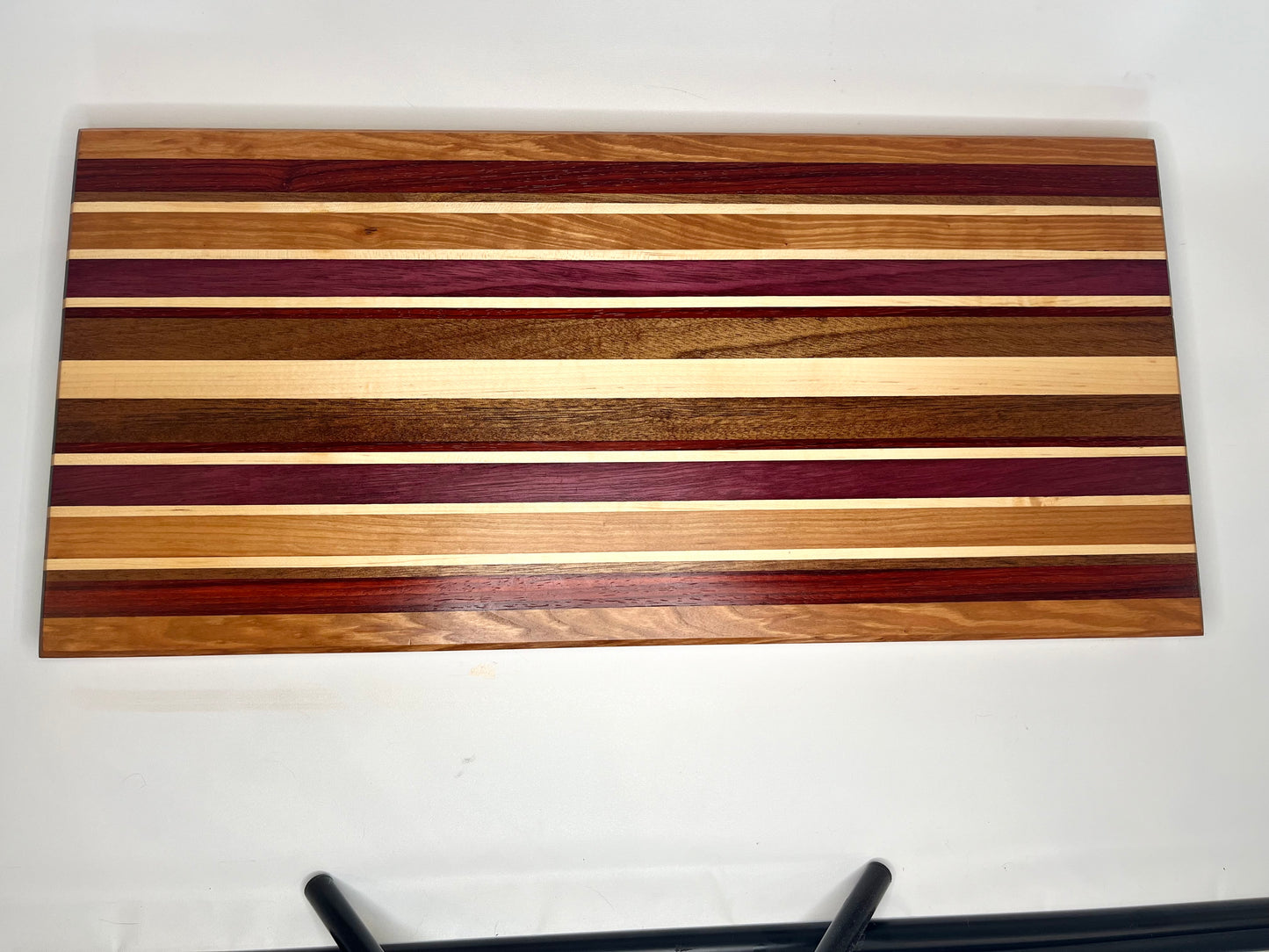 Striped Extra Long Cutting Board Edge Grain