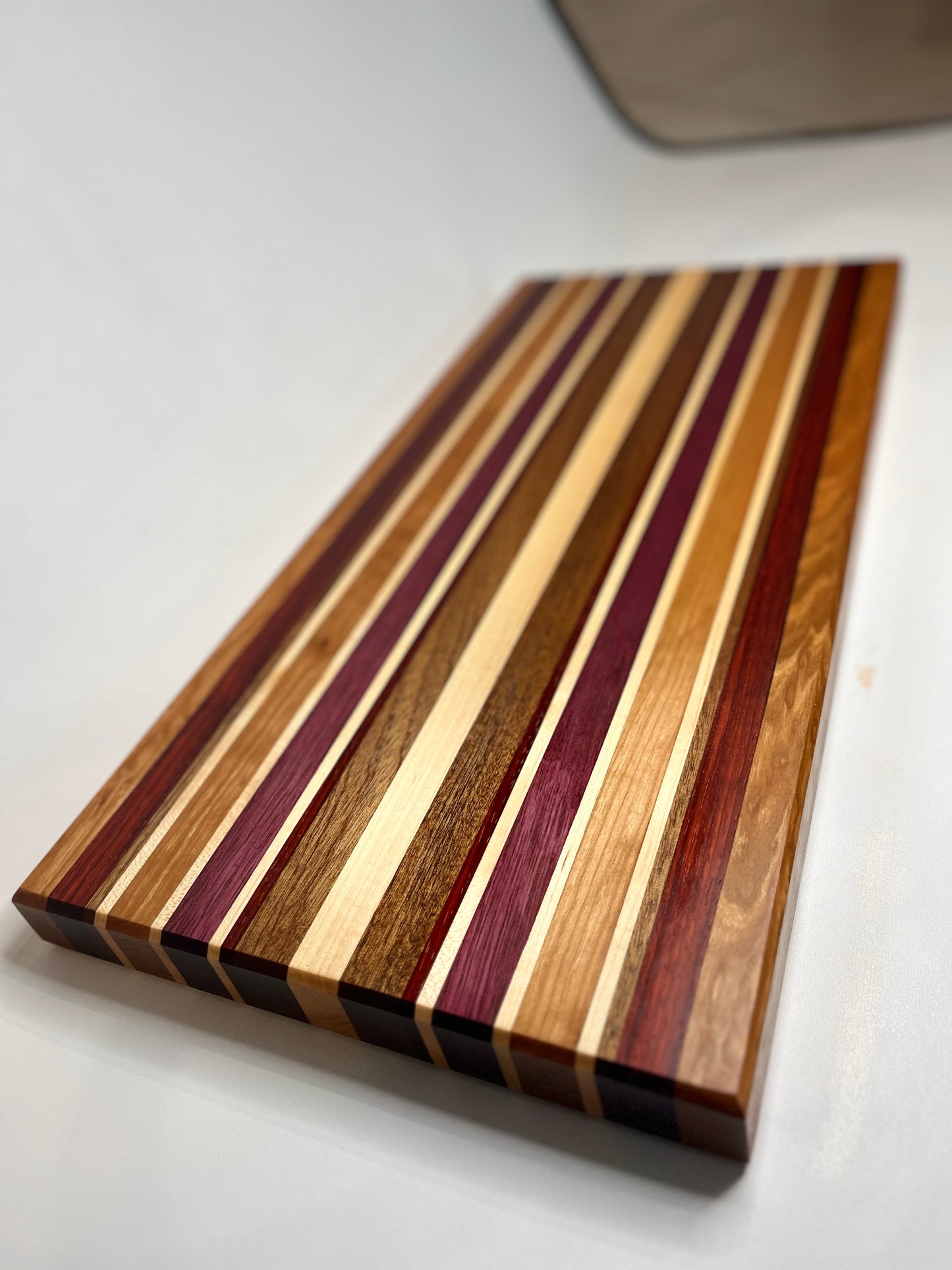 Striped Extra Long Cutting Board Edge Grain