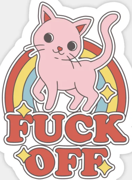 Fuck Off! (Sticker/Decal)