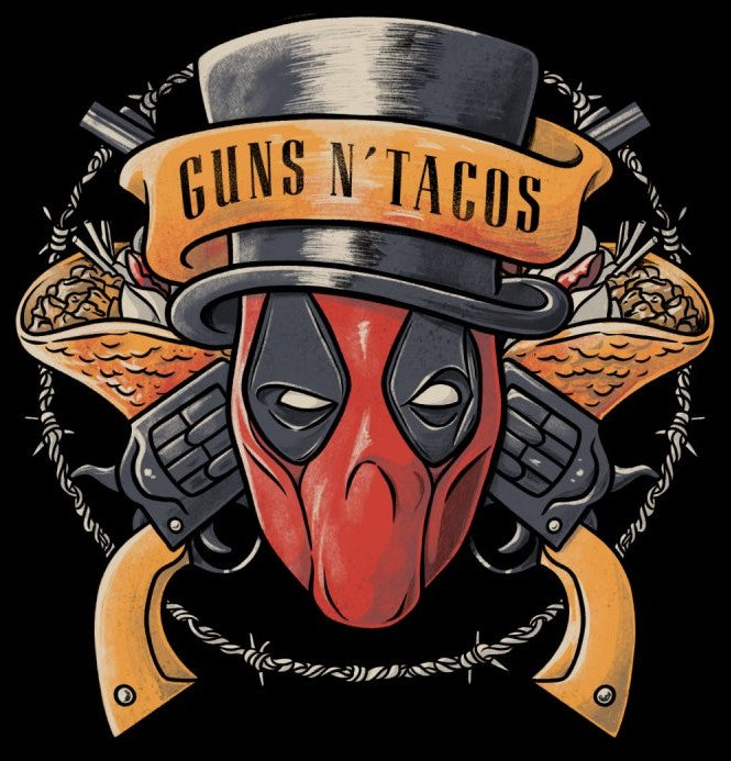 Guns and Tacos (Deadpool) (Sticker/Decal)