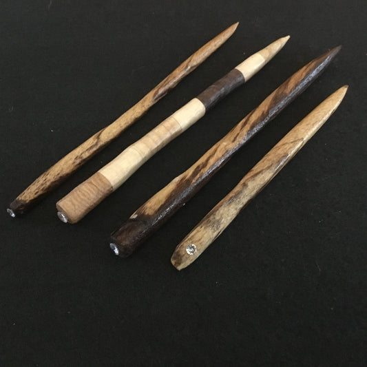 Wooden hair sticks