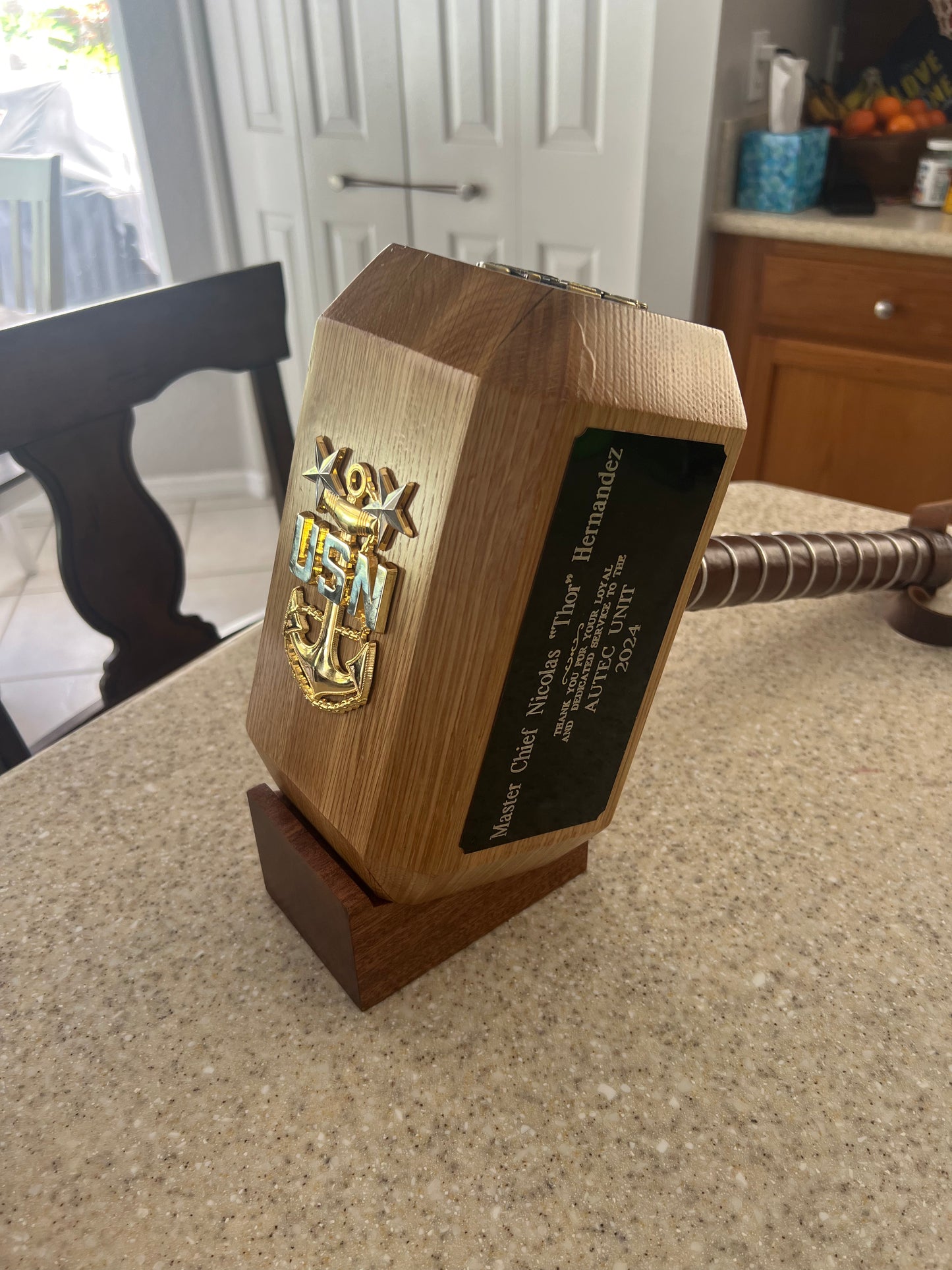 Thor Hammer Award, Retirement, and Gift