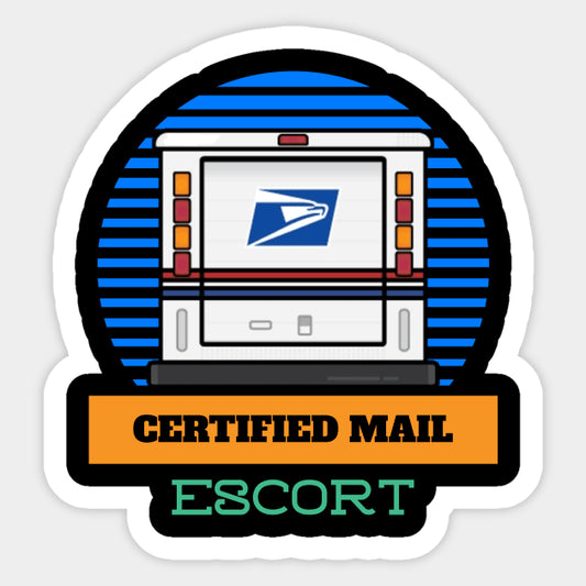 Certified "Mail" Escort (Sticker/Decal)