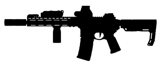 Rifle Silhouette Ver 3 Sticker