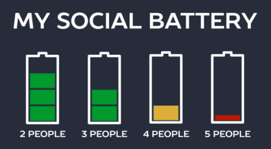 Low Social Battery (Sticker/Decal)