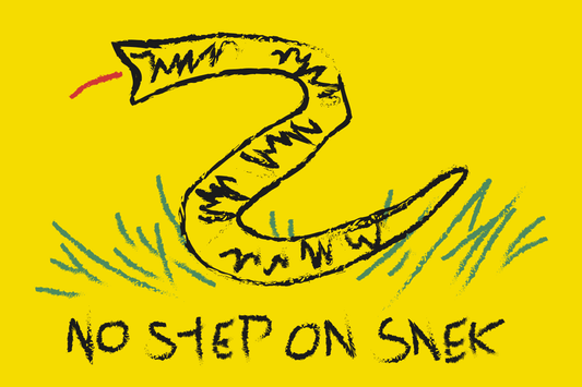 No Step On Snek Sticker