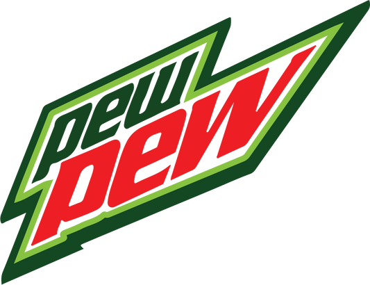 Pew Pew Do The Dew! (Sticker/Decal)