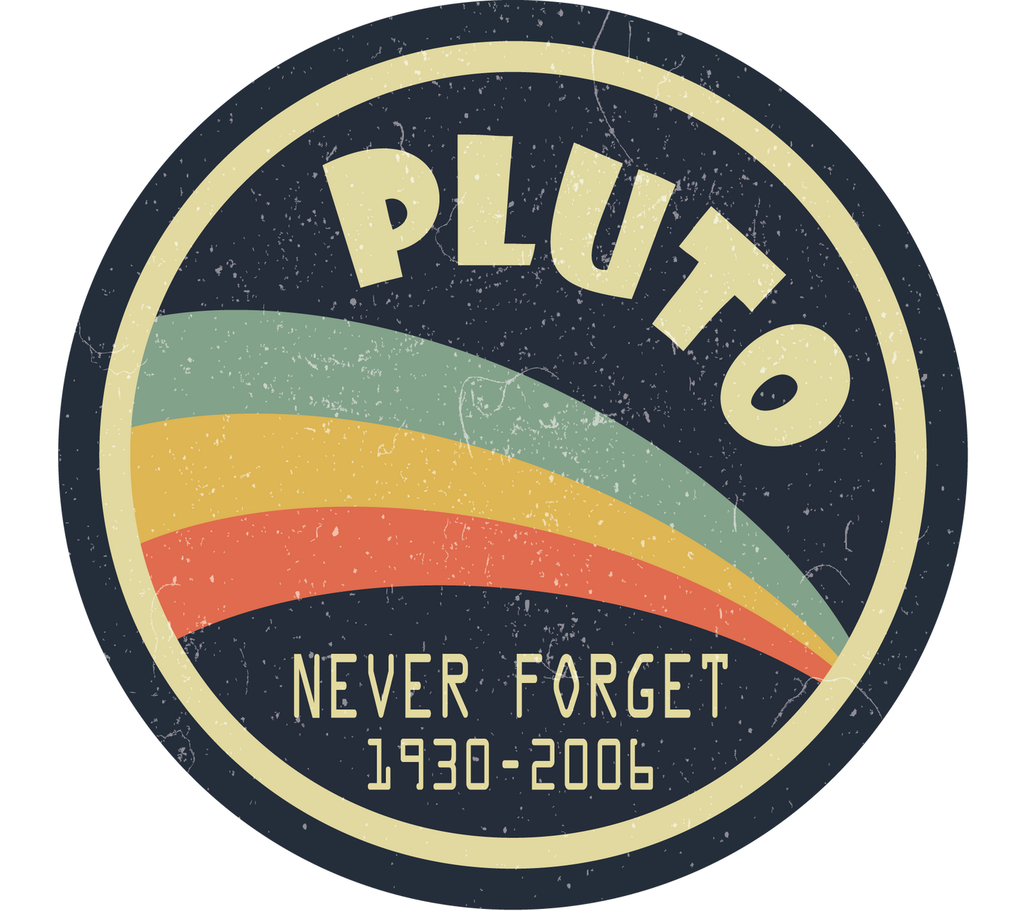 PLUTO! Never Forget (Sticker/Decal)