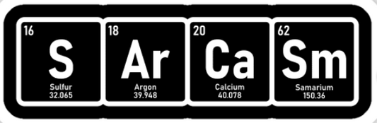 S Ar Ca Sm (Periodic Table) (Sticker/Decal)