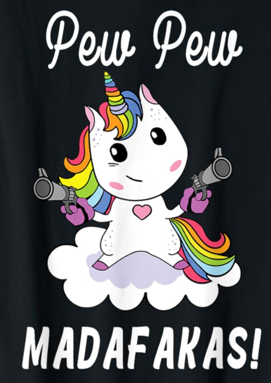Pew Pew Unicorn! Sticker