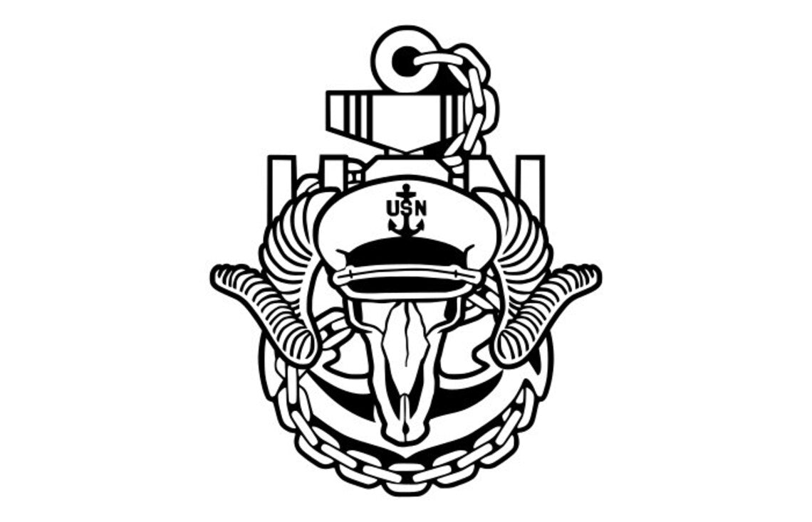 Navy Chief Anchor and Goat Sticker