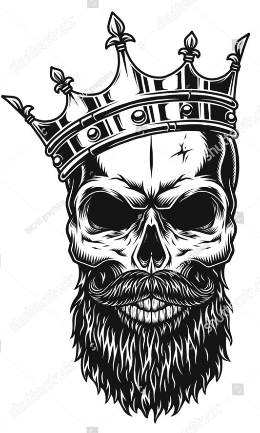 Skull & Beard Ver 9 Sticker