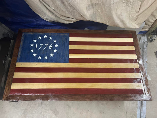 American Flag 1776 Wall Decor